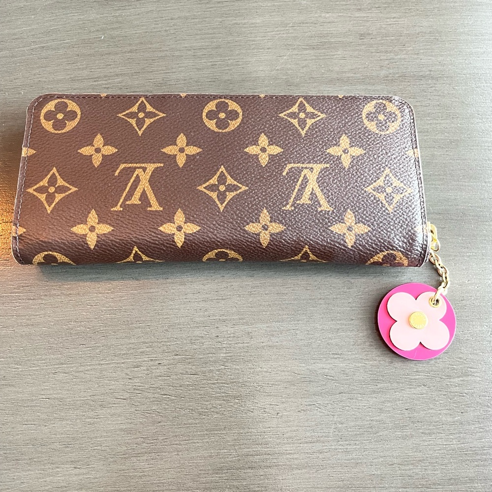 Louis Vuitton Clémence Wallet Fuchsia Monogram